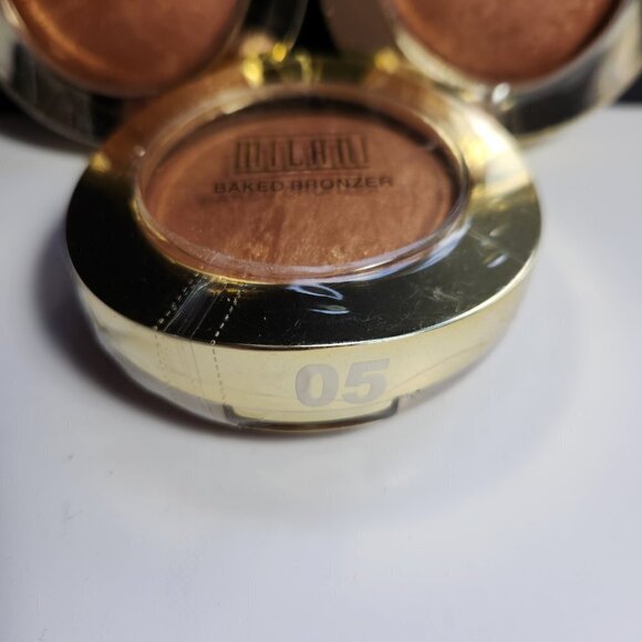 Milani Baked Bronzer 05 Soliel Lot of 3 for Eyes Face and Body Made in Italy - Picture 2 of 6